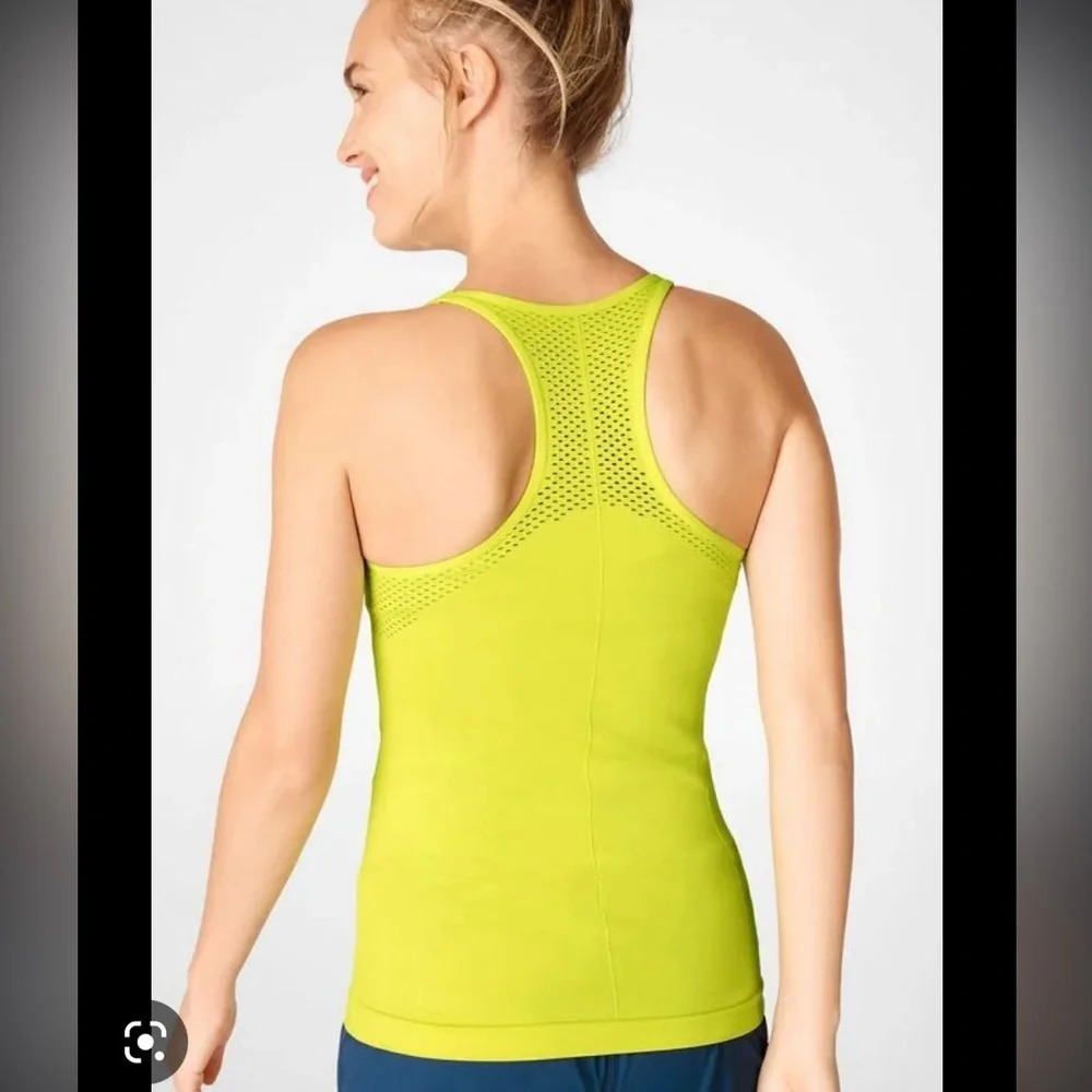 Fabletics Neon Yellow Sync Seamless Active Tank - image 2